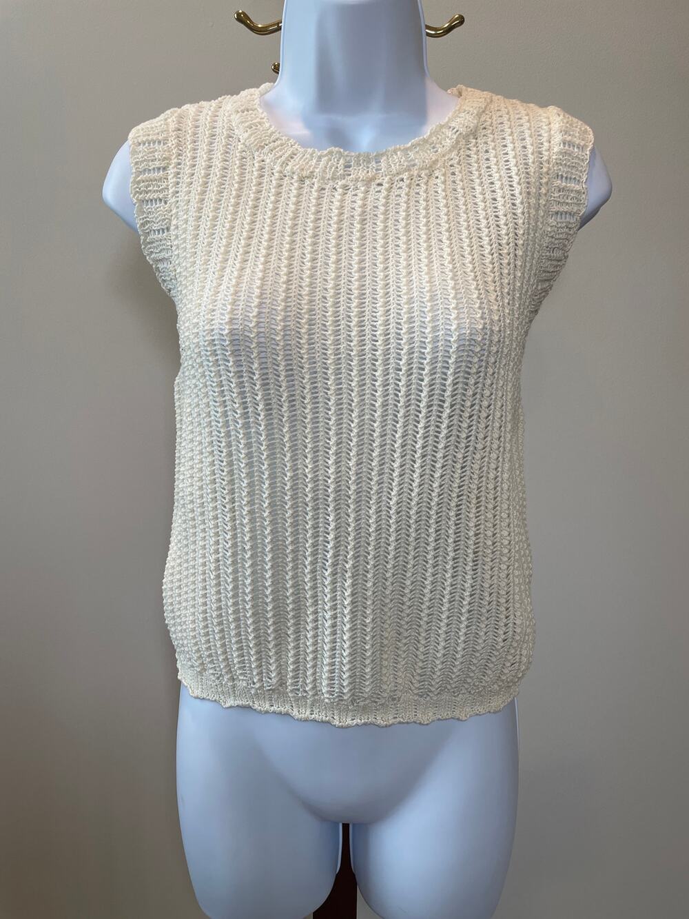 Miou Muse Top Lightweight Knit Sleeveless Size M
